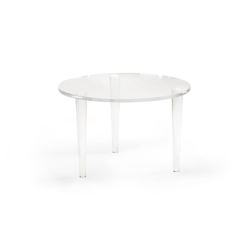Acrylic Made Round Coffee Table-Side Tables-Chelsea House-LOOMLAN