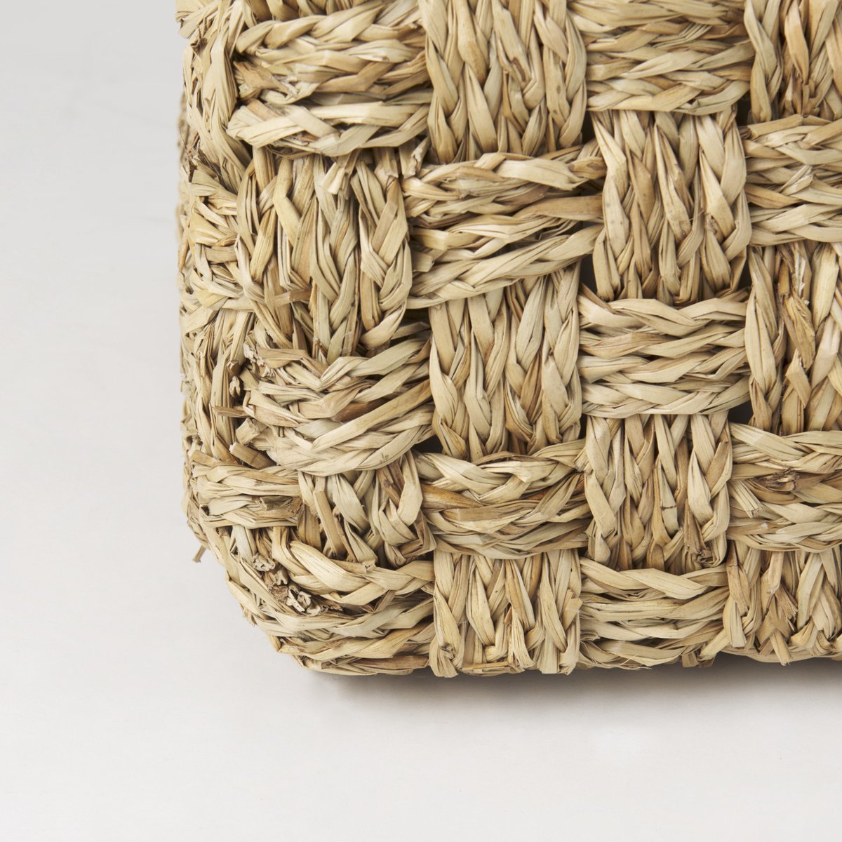 Mercana Adele Brown Seagrass Woven Pouf