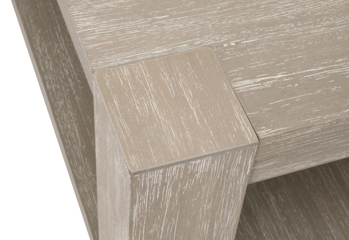 Essentials For Living Adler Wood Brown Square Coffee Table