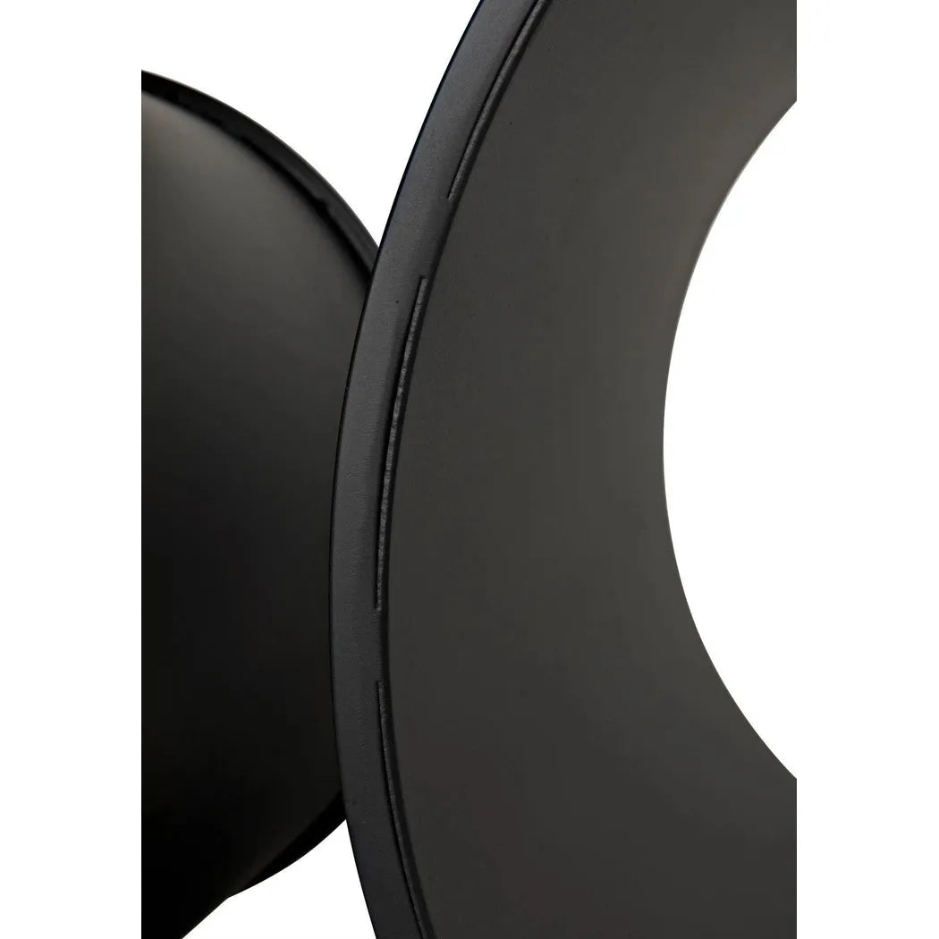 Alec Black Steel Rectangle Side Table