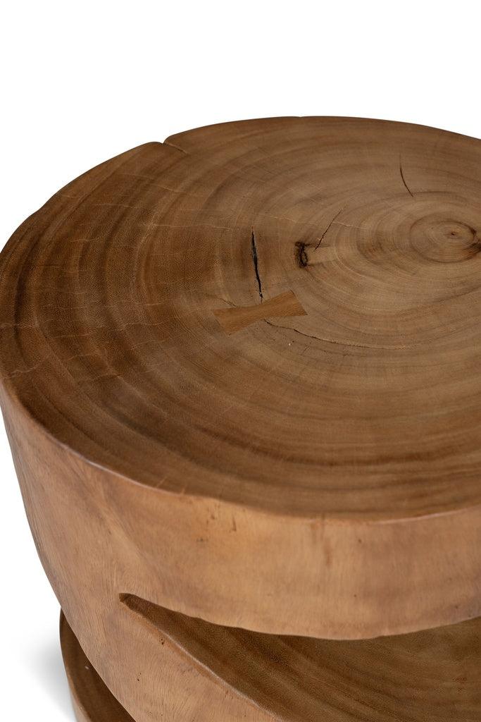 Urbia Anchali Natural Solid Chamcha Wooden Side Table