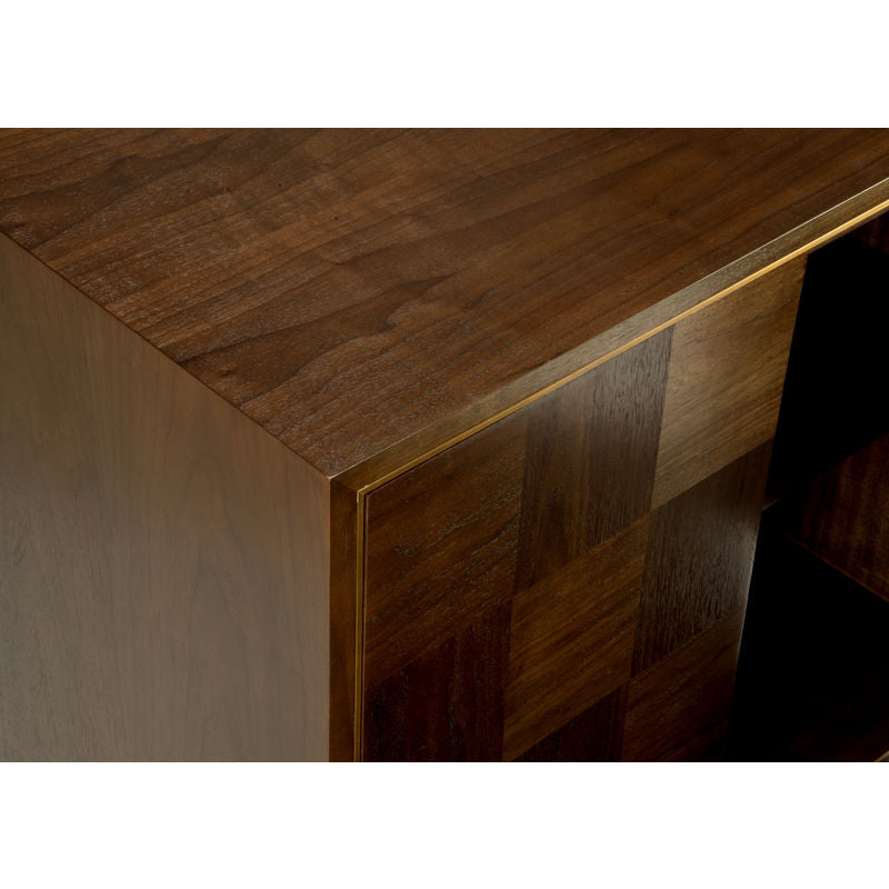 Wildwood Andros Black Walnut Finished Wood Cabinet