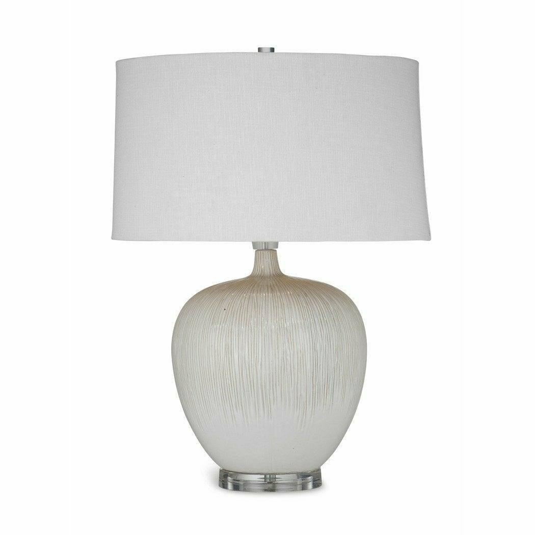 Bassett Mirror Arcadia 25" Tall Ceramic Beige Table Lamp