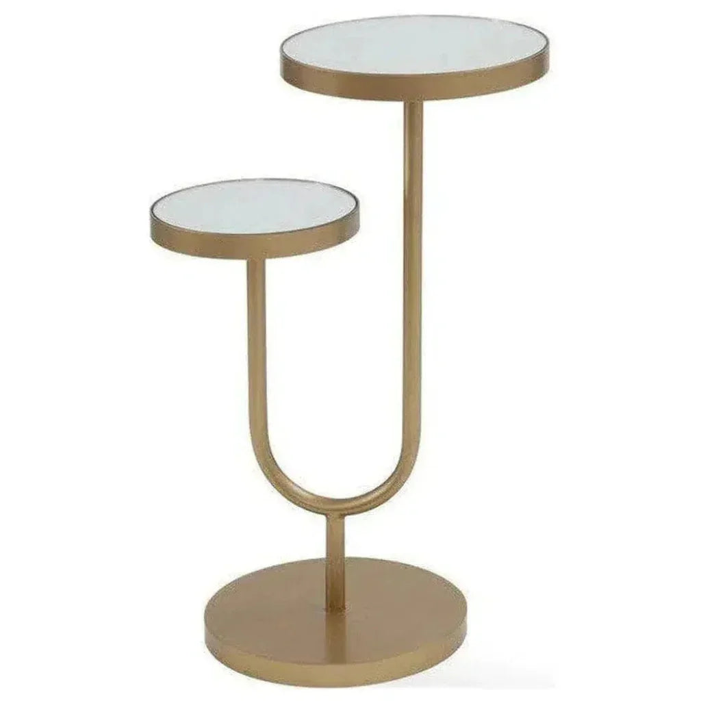 Bassett Mirror Artistry High-Low Scatter Round Accent Table