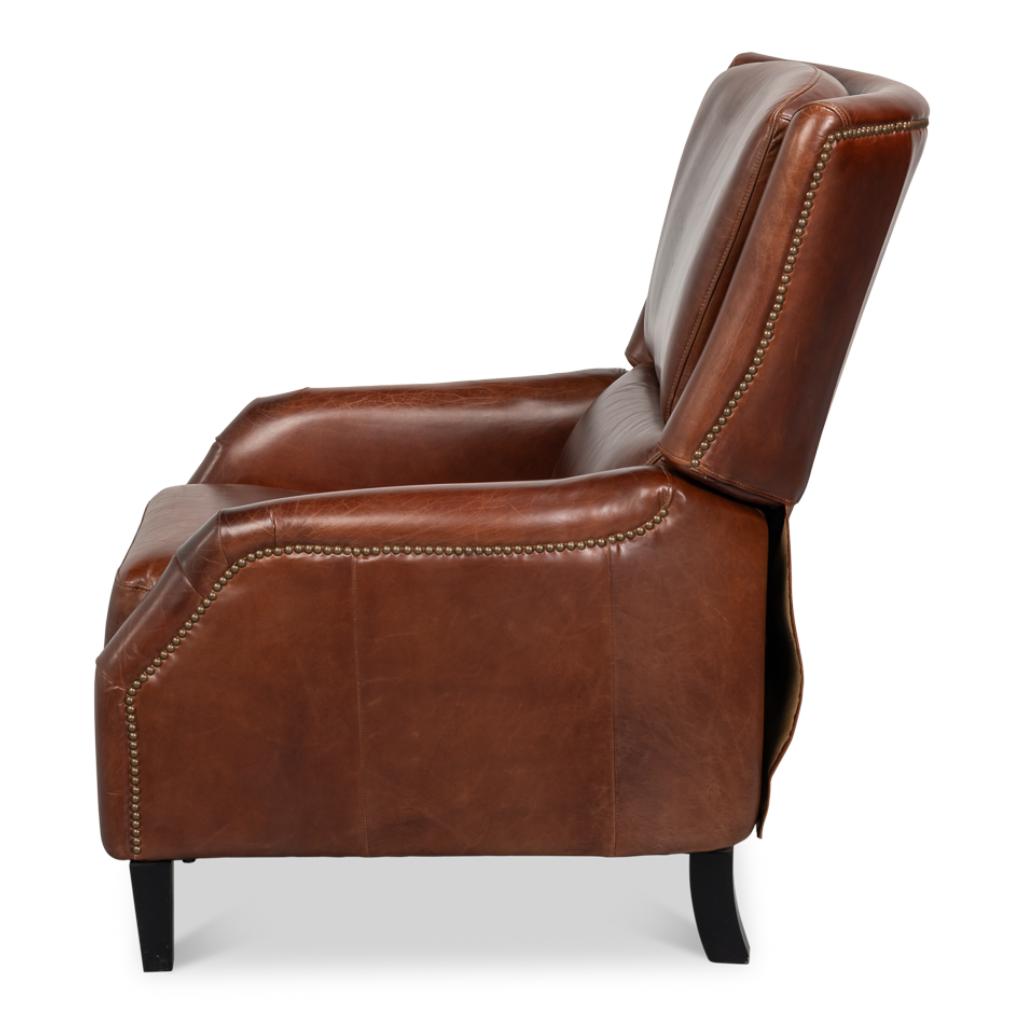 Ashford Brown Leather Recliner