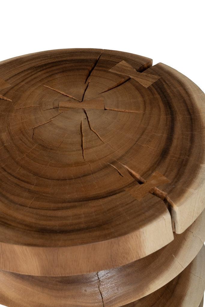 Urbia Asnee Natural Solid Chamcha Wooden Side Table