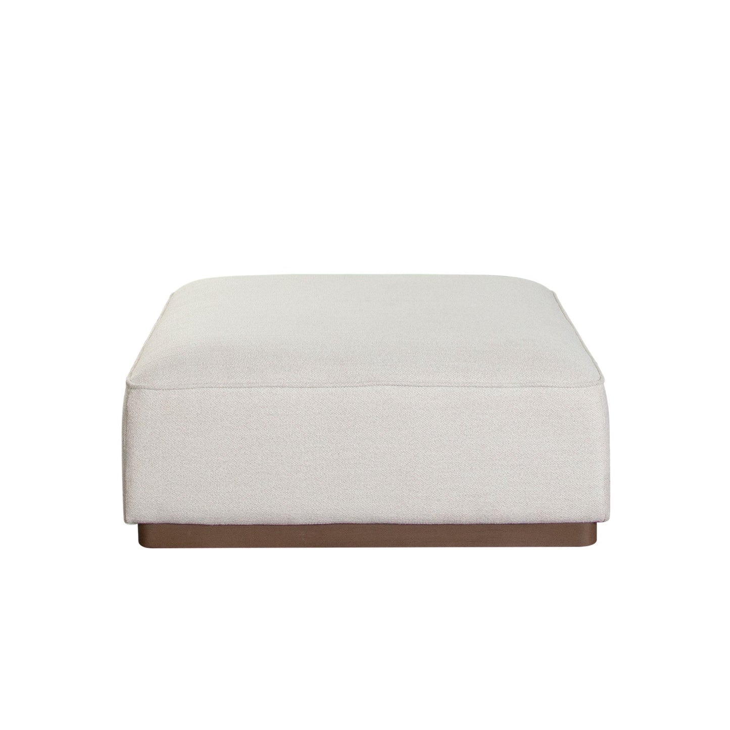 Diamond Sofa Aspen Cream Fabric Square Ottoman