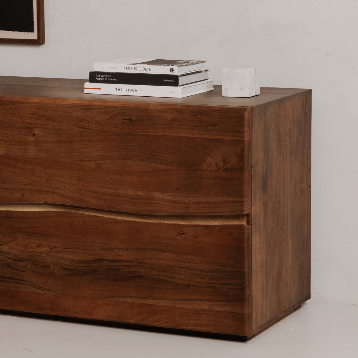 Moe's Home Watson Wood Brown 4 Drawer Dresser
