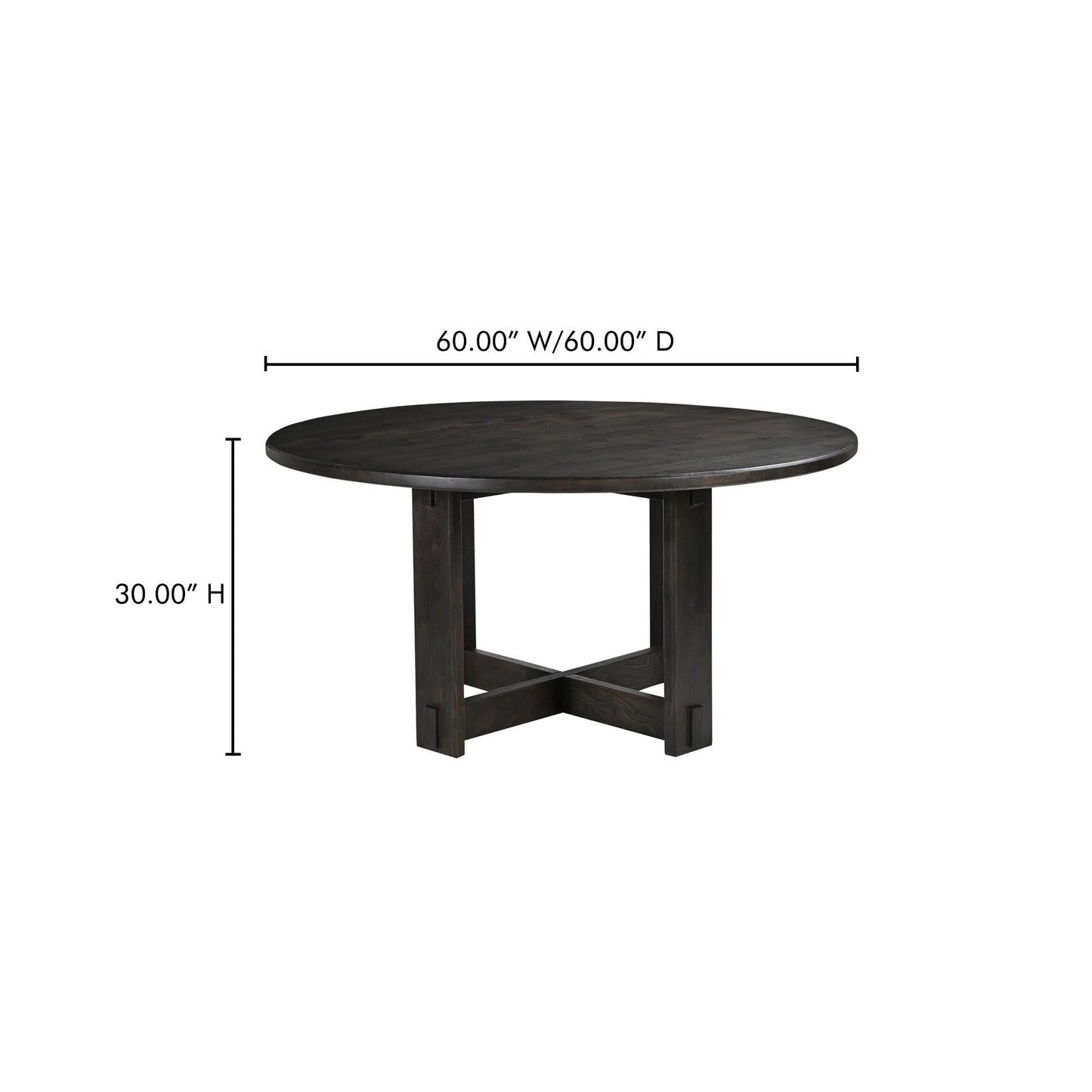 Glenn Solid Neem Wood Brown Dining Table