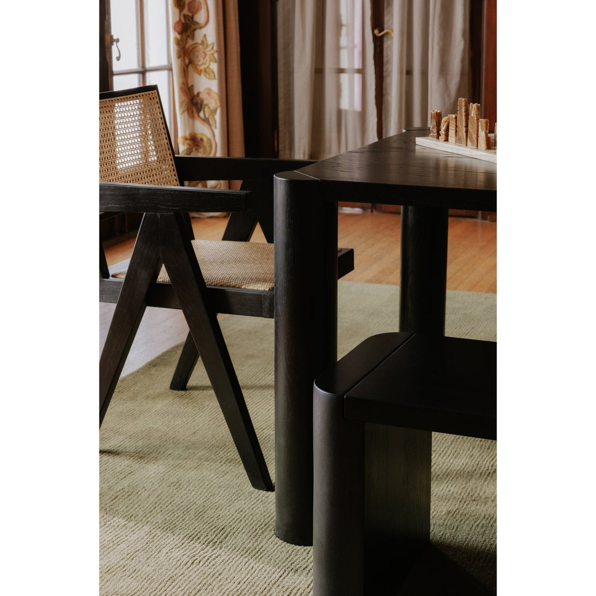 Moe's Home Post Wood Small Dining Bench