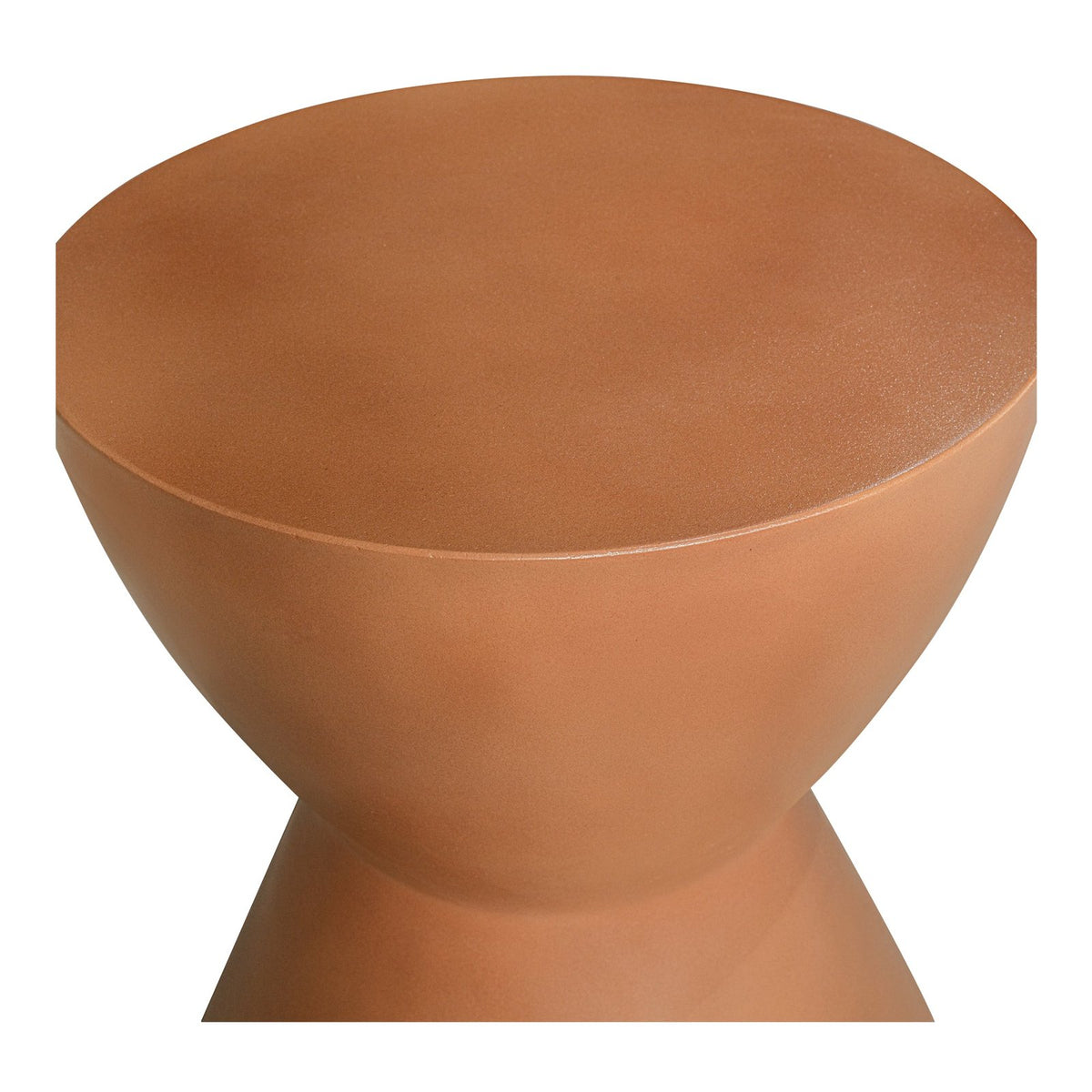 Moe's Home Hourglass Concrete Brown Outdoor Stool