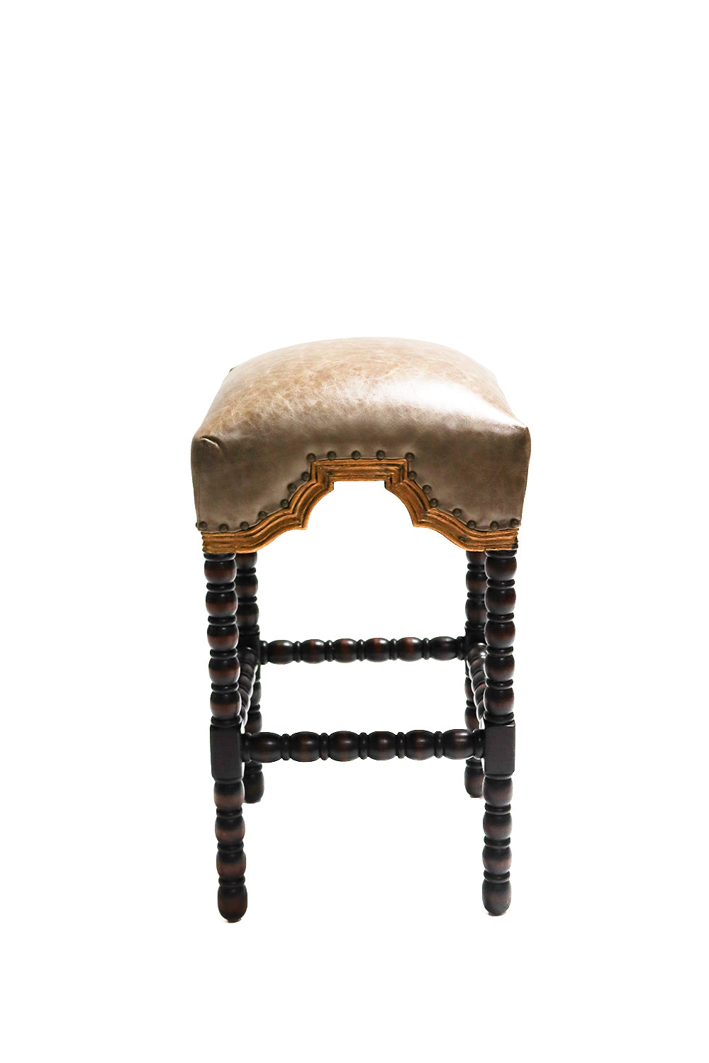 San Marco Handcrafted Leather Barstool
