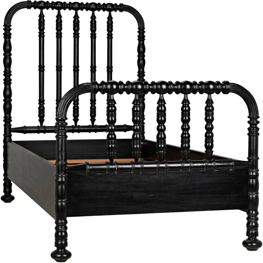 Bachelor Black Wooden Bed Frame