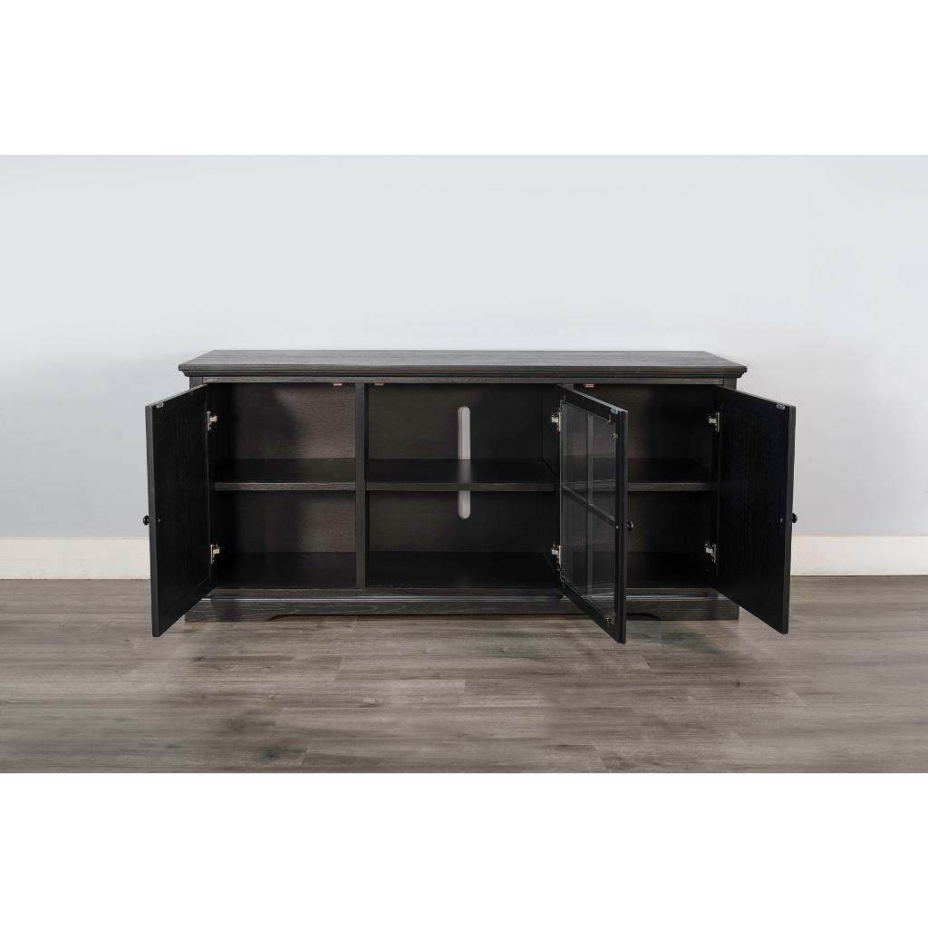 Sunny D Banning Two Doors Wooden Media Cabinet