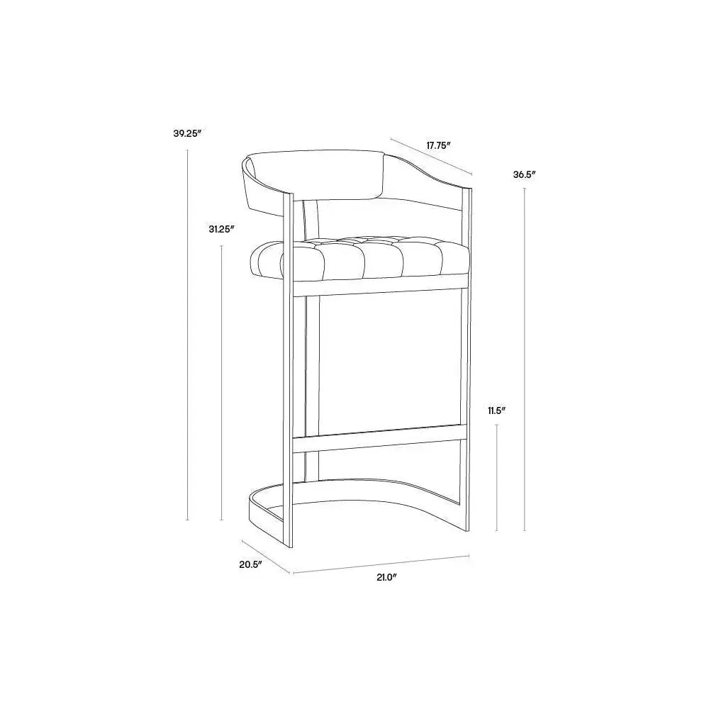 SUNPAN Beaumont Bonded Leather Barstool