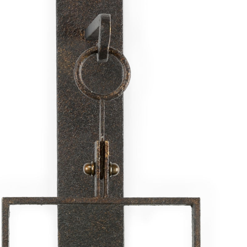 Chelsea House Belk Tempered Glass Panel Candle Wall Sconce