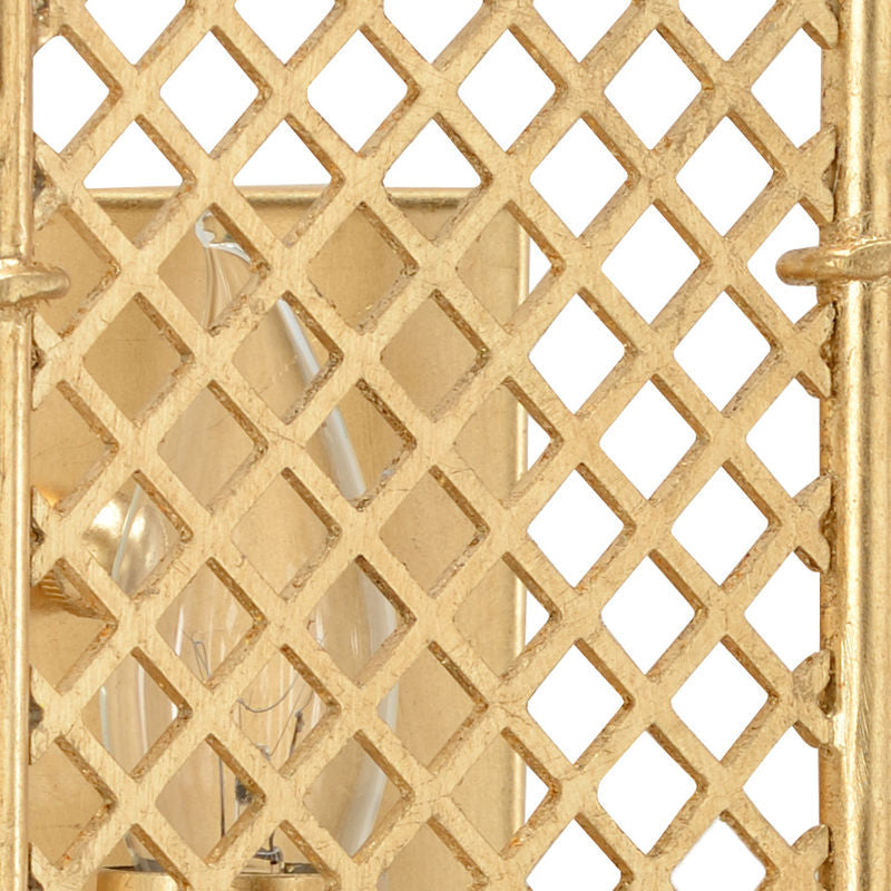 Chelsea House Benton Bamboo Design Gold Wall Sconce