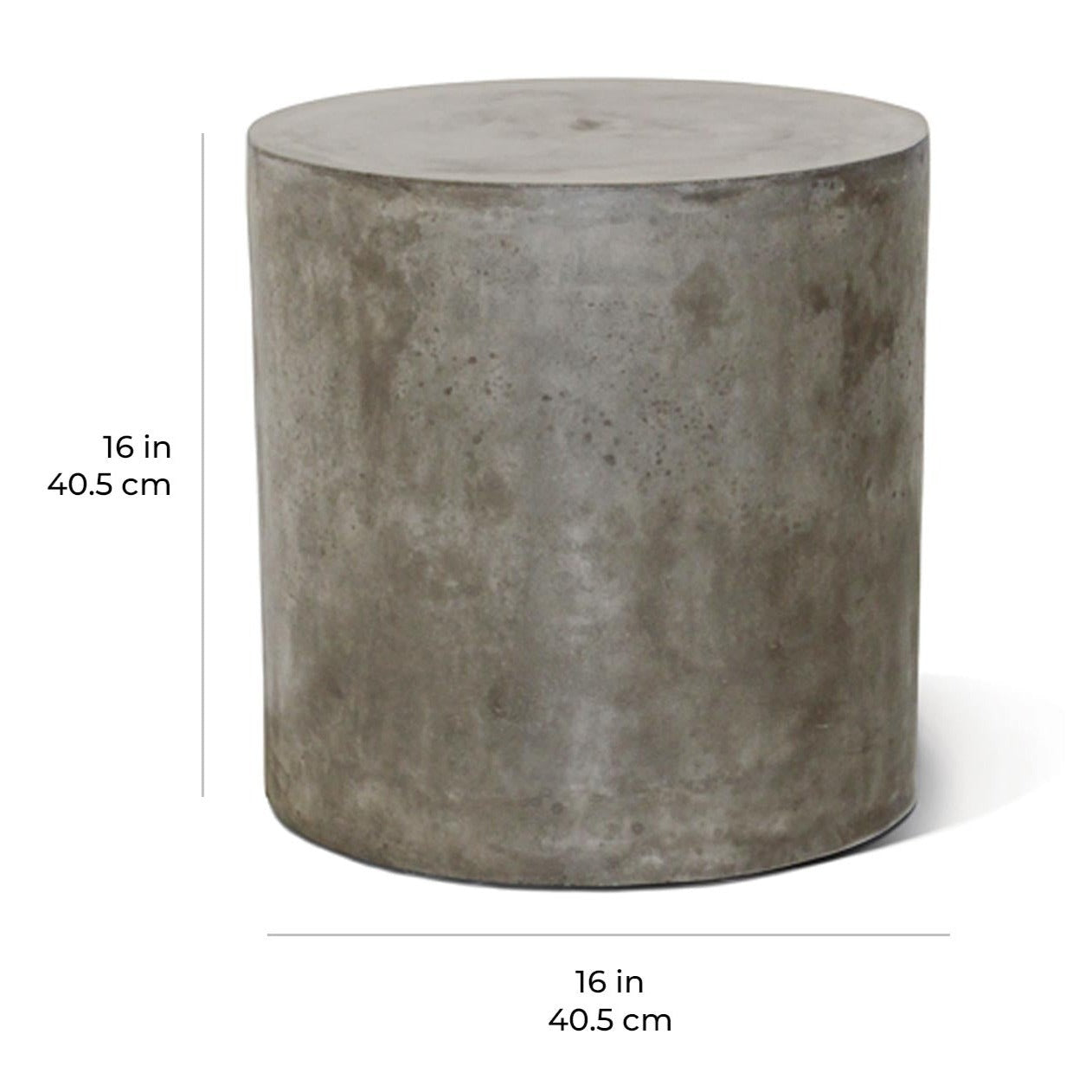 Seasonal Living Bill Accent Table - Ebony White Outdoor End Table