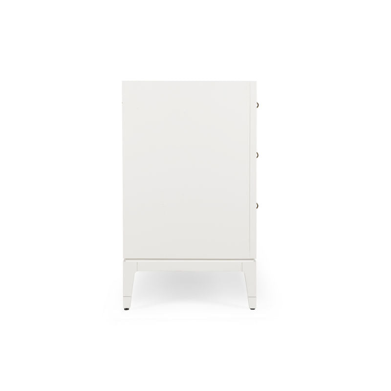 Bimini Abaca White Cabinet-Accent Cabinets-Wildwood-LOOMLAN