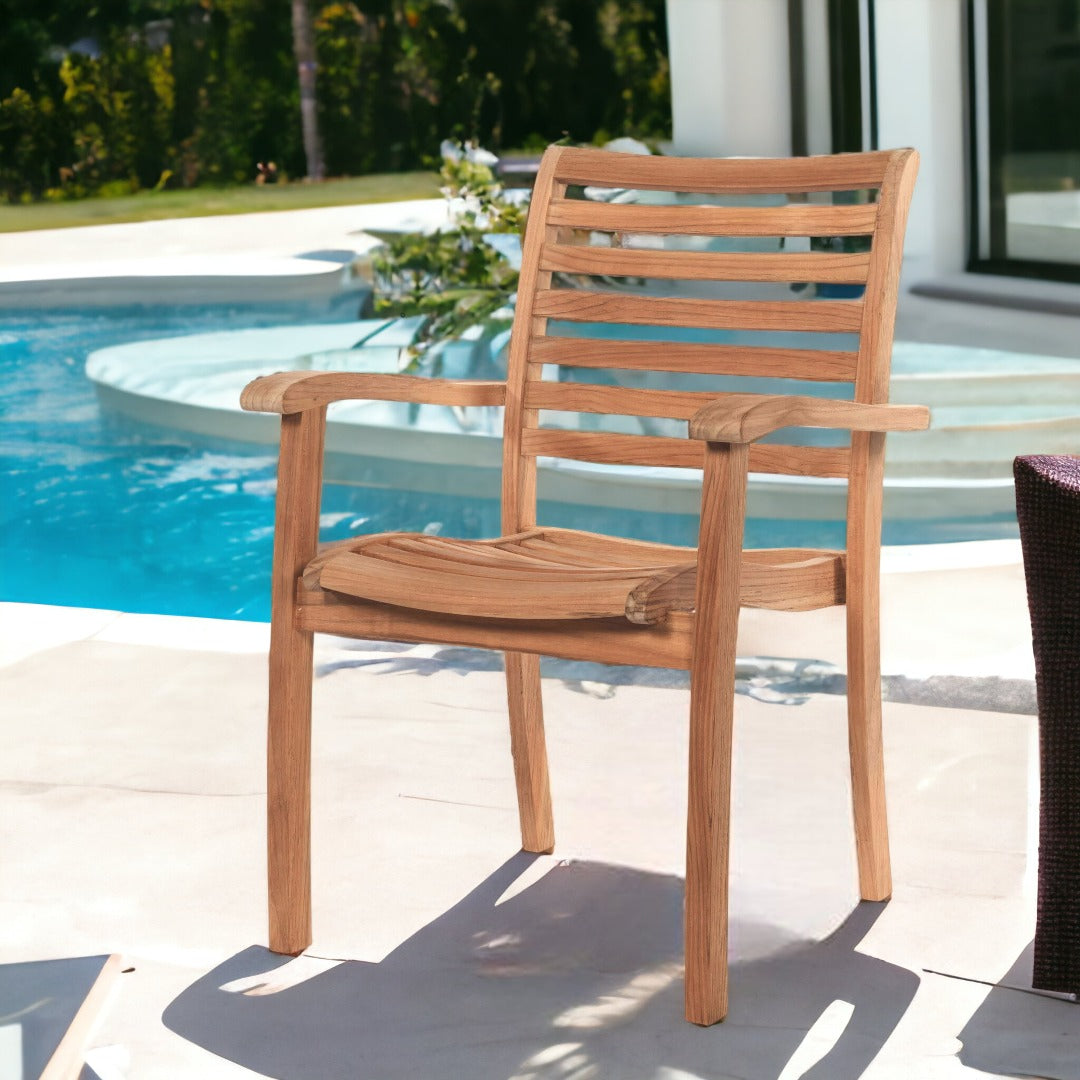 HiTeak Birmingham 7-PC Outdoor Extendable Table Set & Chairs