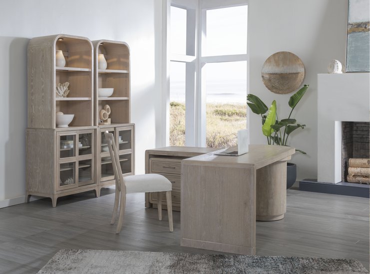 Bodhi Rotating Desk-Home Office Desks-Palmetto Home - Bodhi-LOOMLAN