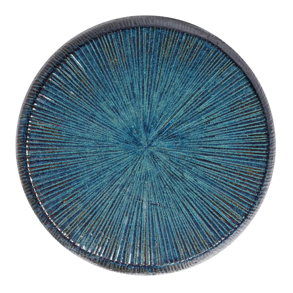 Seasonal Living Bud Stool/Accent Table - Blue Outdoor End Table