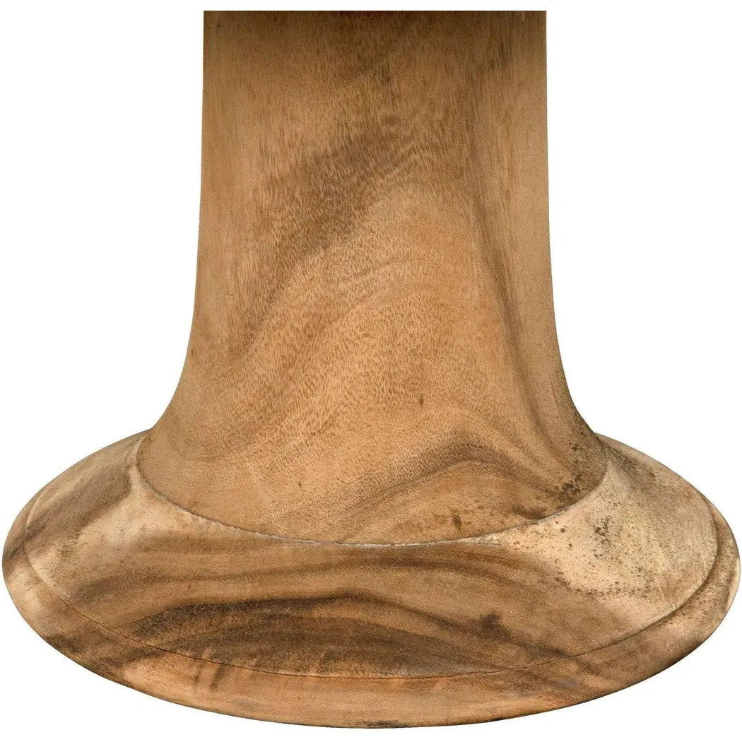 Noir Buddha Natural Wooden Armless Chair