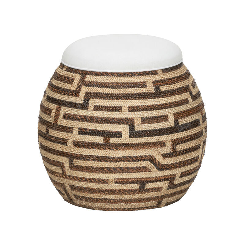 Wildwood Calusa Maze Pattern Round Stool