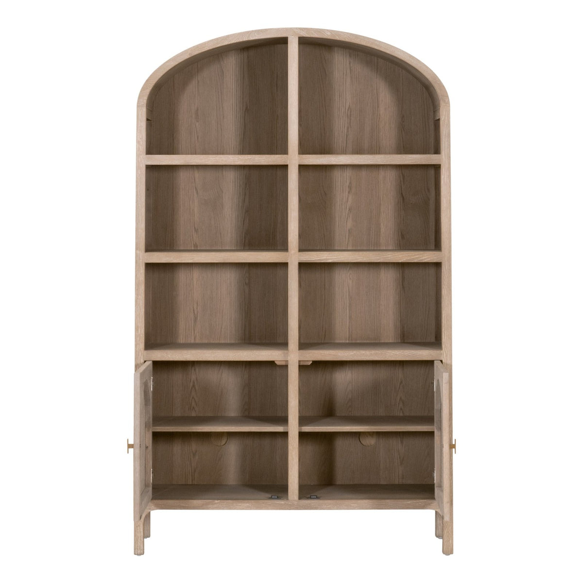 Essentials For Living Cane Modern Styled Wooden Storage Bookcase