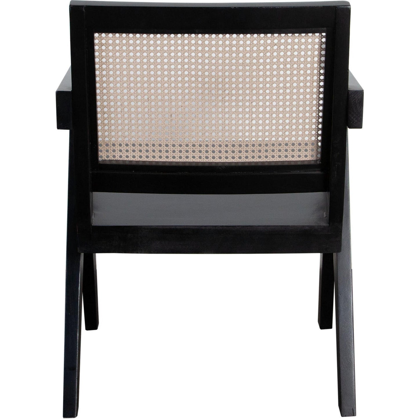 Carter Accent Chair in Solid Wood Frame in Black Finish-Club Chairs-Diamond Sofa-Sideboards and Things