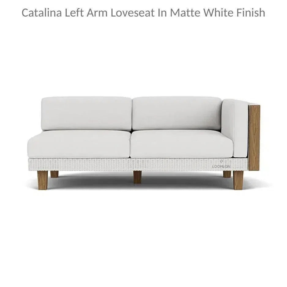 Catalina Left Loveseat Sectional All Weather Wicker -- view 21