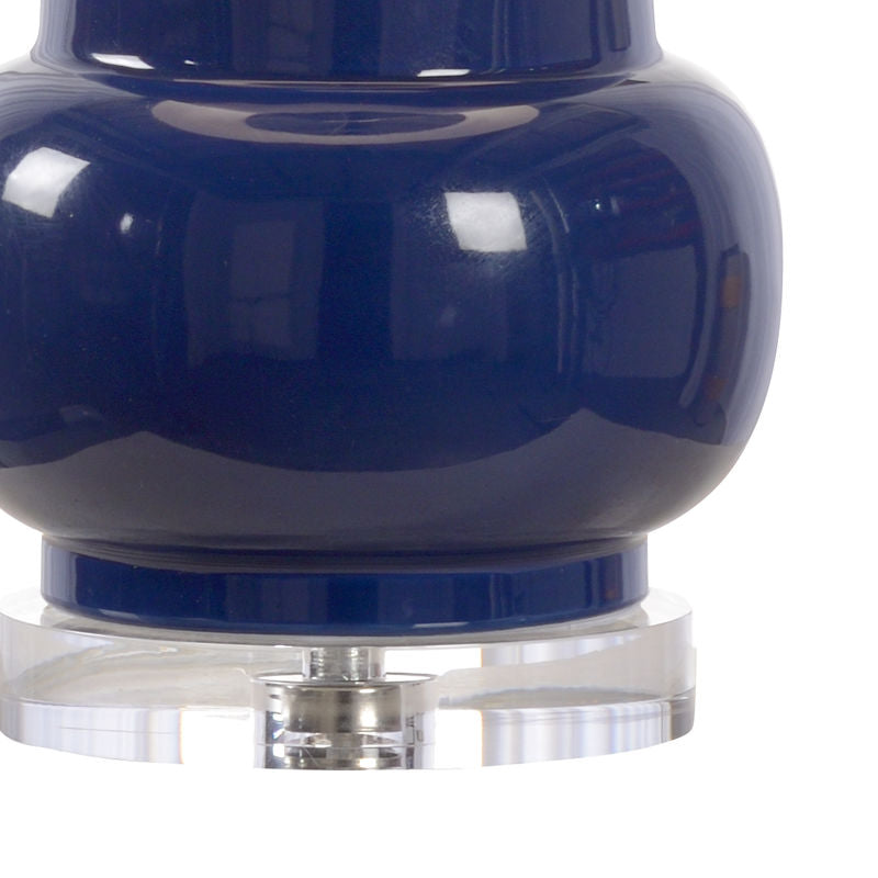 Wildwood Classic Blue Glazed Ceramic Table Lamp