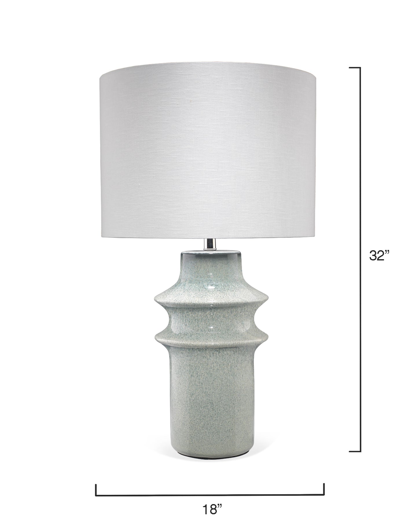 Coastal Style Blue Ceramic Cymbals Table Lamp Table Lamps Sideboards and Things By Jamie Young