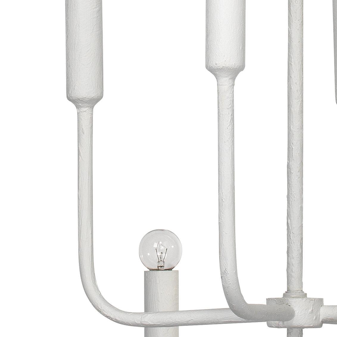 Coastal Style White Gesso Mercer Two Tier Chandelier Chandeliers Sideboards and Things By Jamie Young