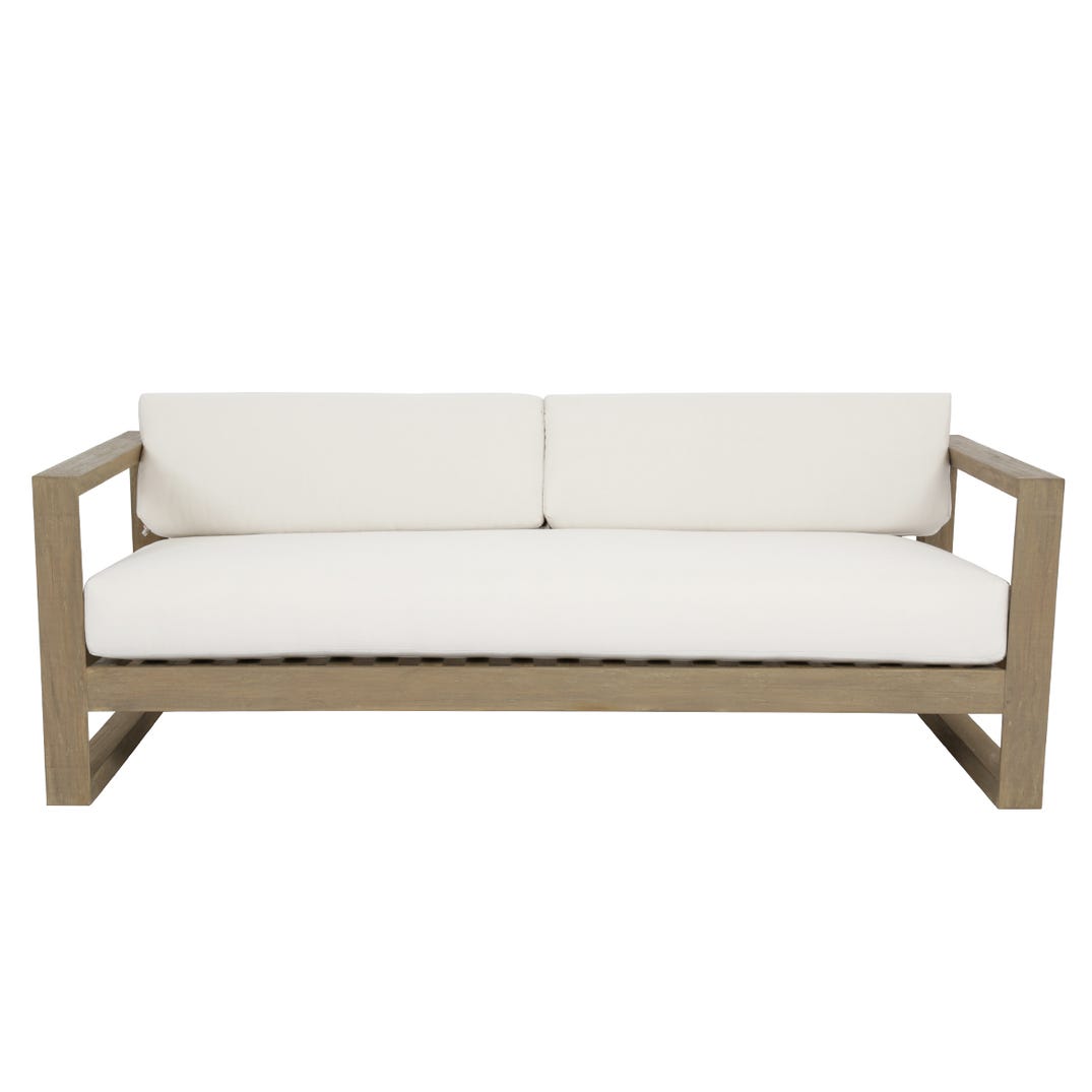 Coastal Teak Sunbrella Outdoor Couch -- view 19