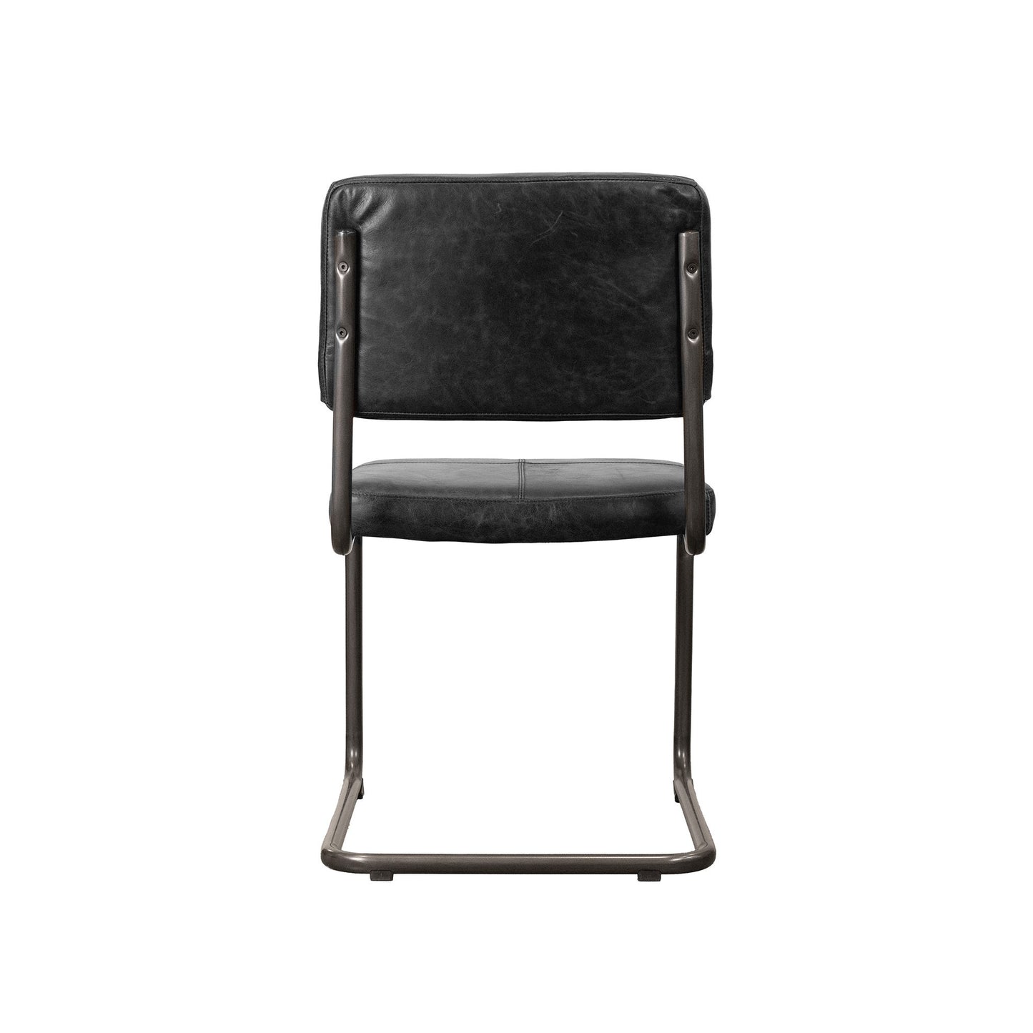 LH Home Cobain Leather Armless Dining Chair 2PC