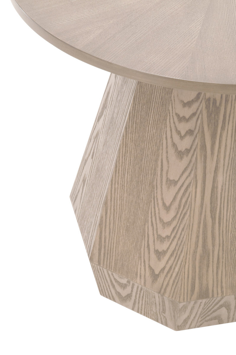 Coulter Wood Brown Round End Table