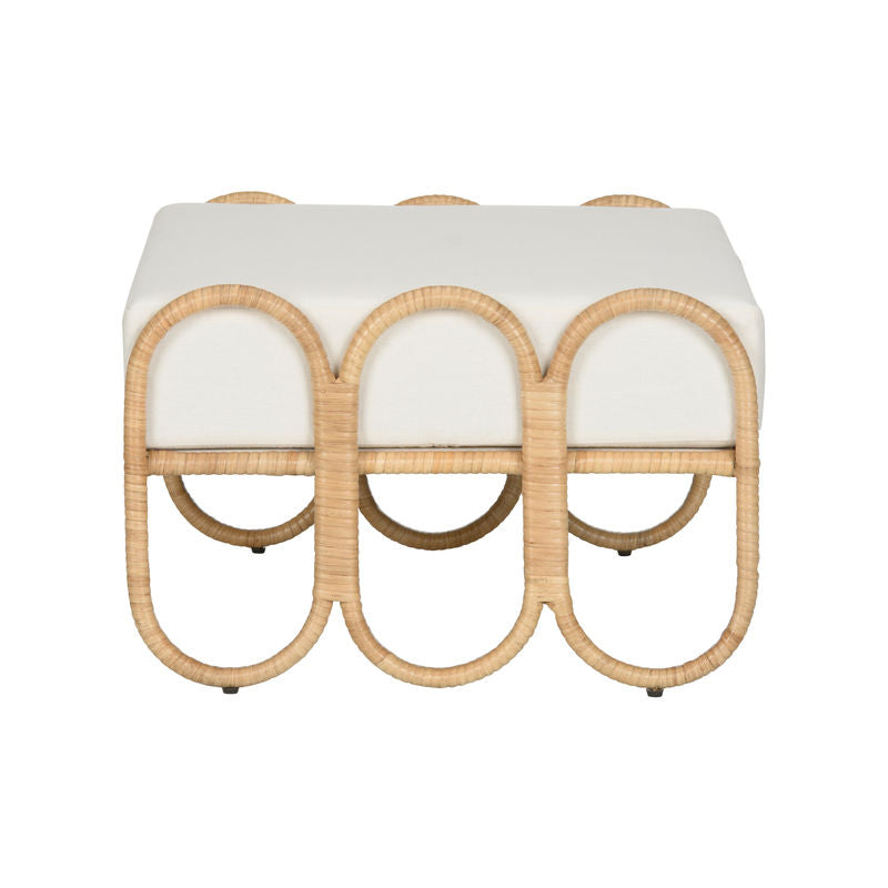 Wildwood Cuixmala Woven Rattan Rectangular Ottoman