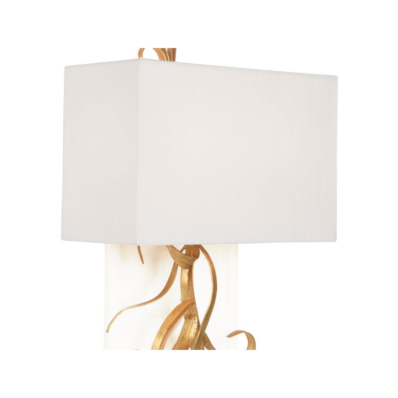 Chelsea House Curling Leaves Styls Iron Wall Sconce
