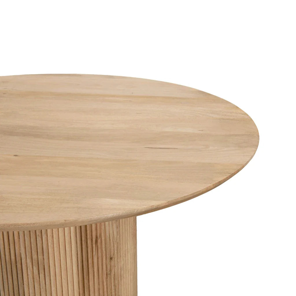 Cylinder ModernWooden Round Dining Table - view 9