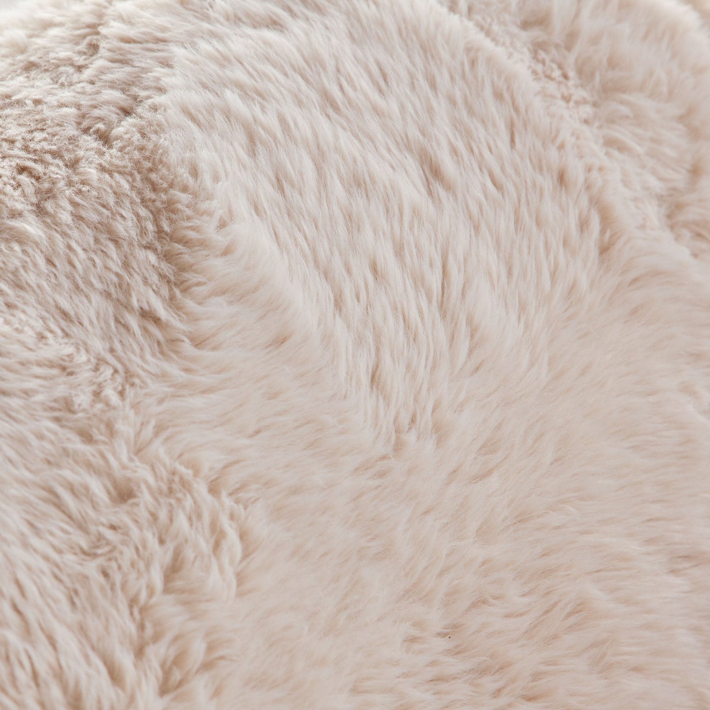 Diamond Sofa Dawson Yak Sand Natural Faux Fur Accent Chair