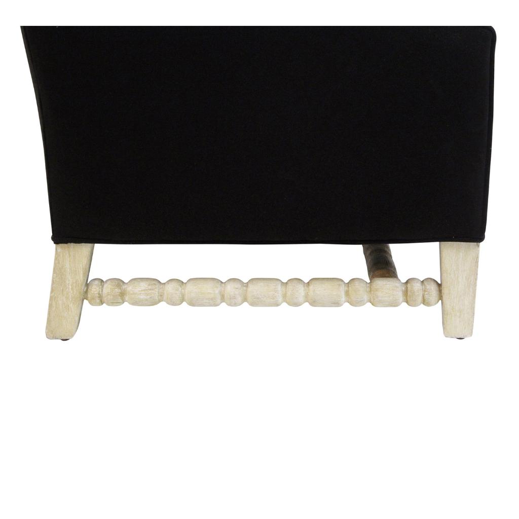 Peninsula Home Beverly Black Fabric Occasional Chair