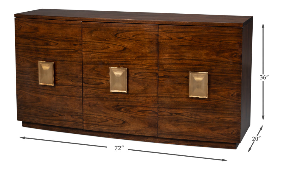 Sarreid Dao Three Doors Wood Credenza