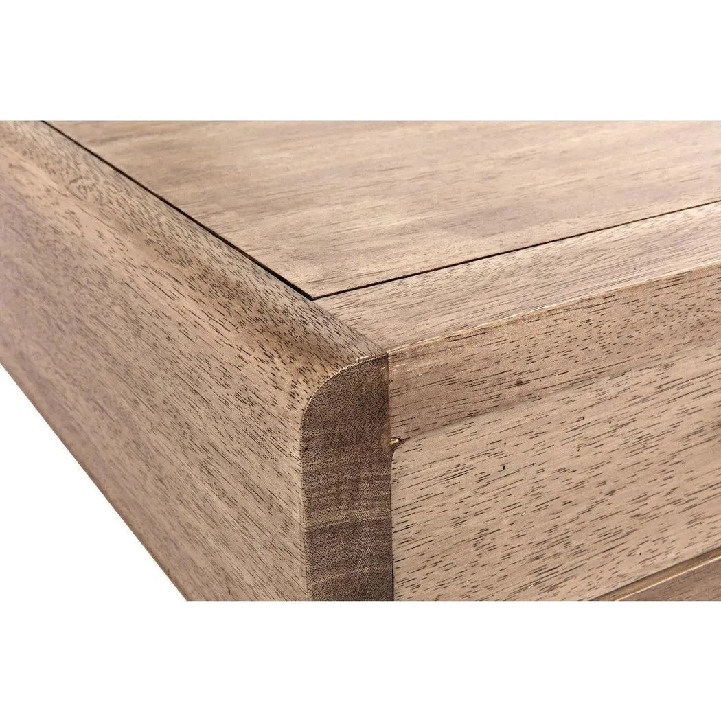 Degas Desk, Washed Walnut Wood Desk Drawers