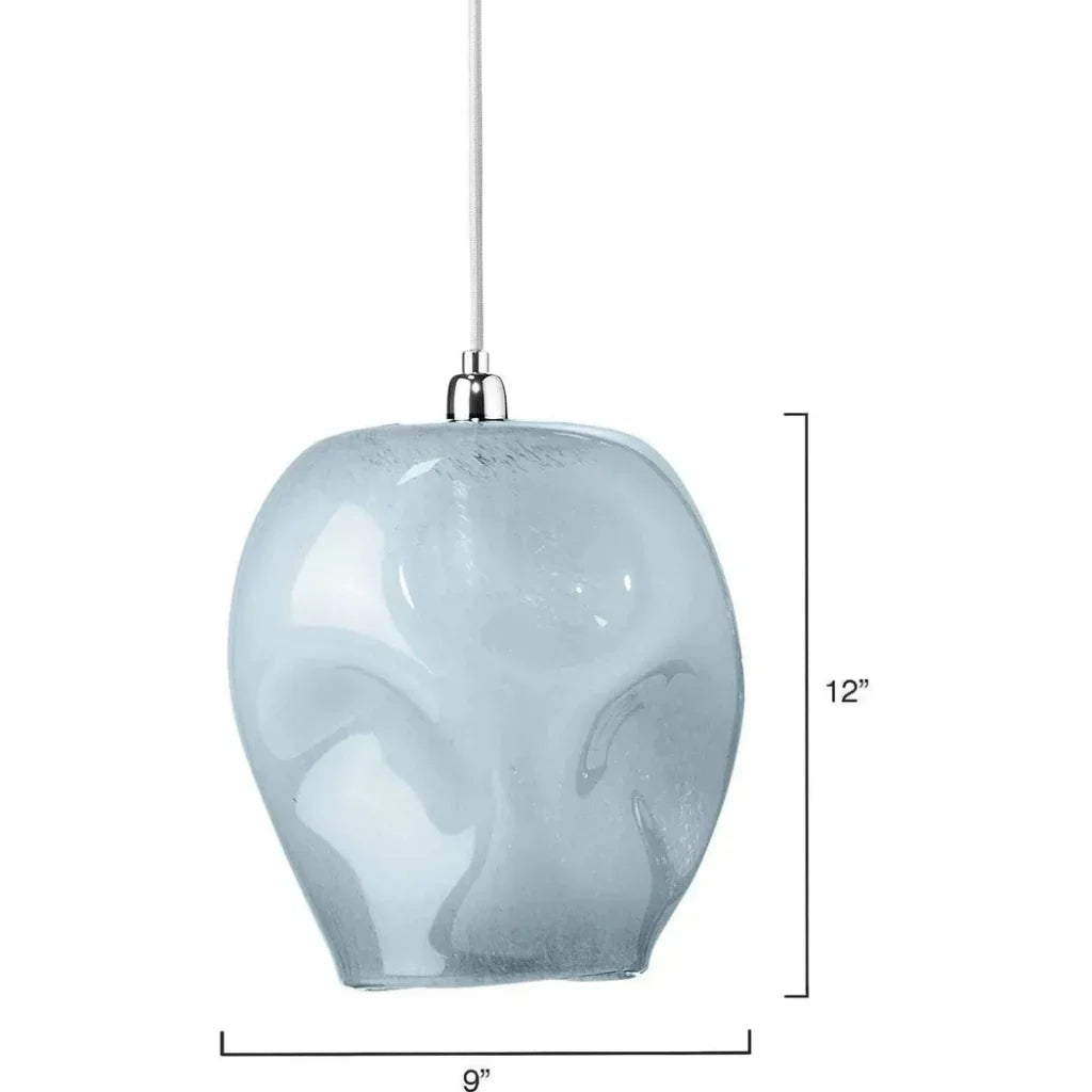 Jamie Young Dimpled Cornflower Glass Pendant