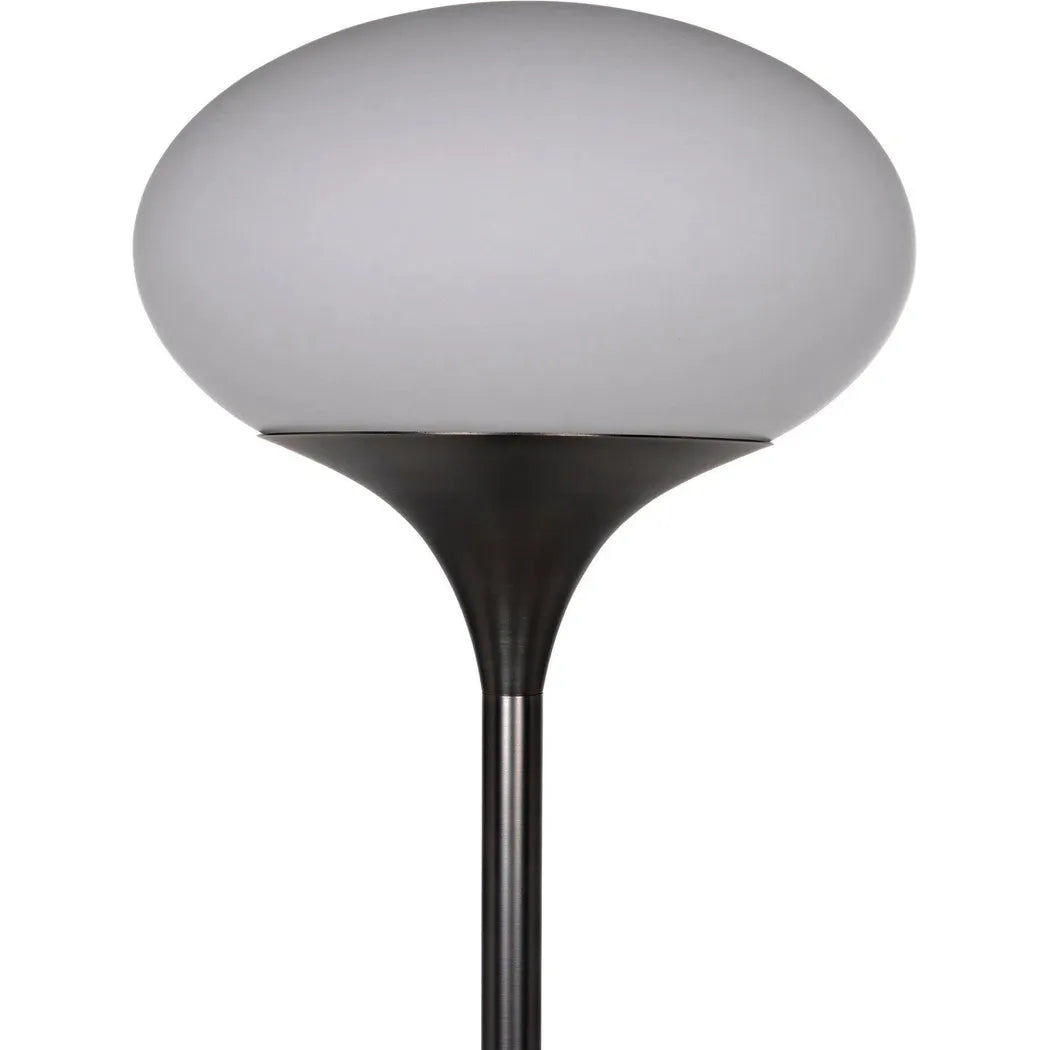 Drop Floor Lamp, Gun Metal Finish