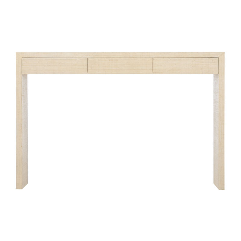 Chelsea House Drop Zone Raffia Warpped Console Table