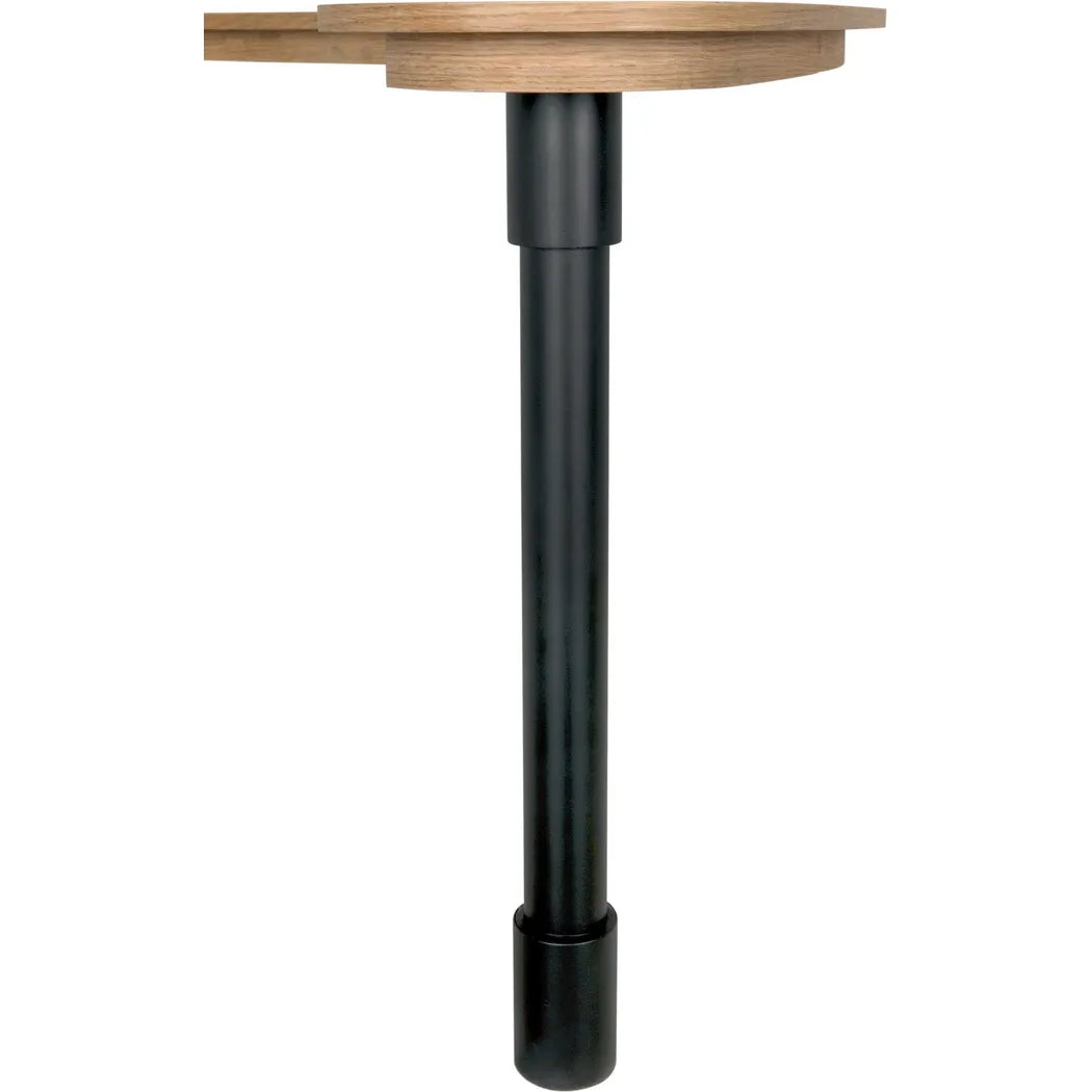 Noir Emory Wood and Steel Desk