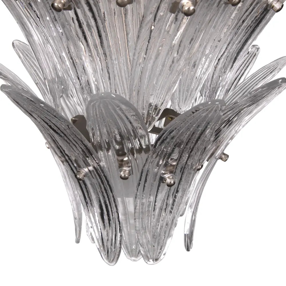 Noir Emperor Industrial Steel Framed Glass Chandelier