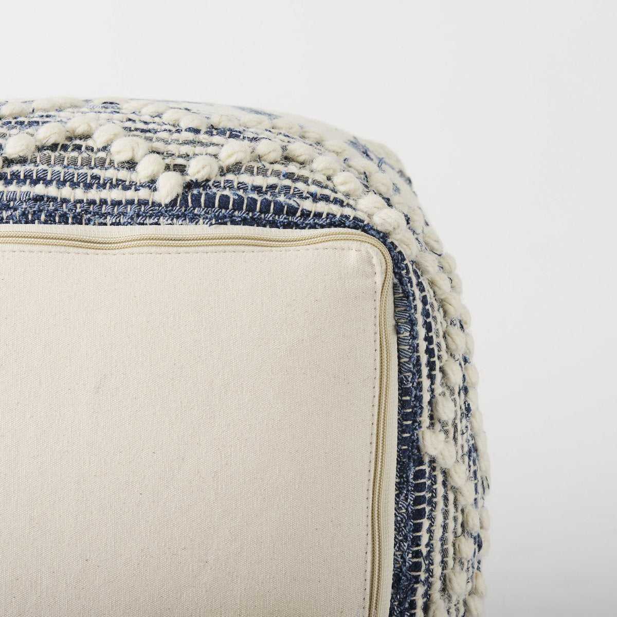 Mercana Eshana Cream Wool Pouf